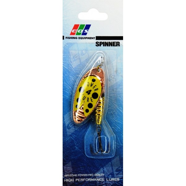 Блешня на хижака, обертова, EOS S0029A, вага 13г, колір GS323001